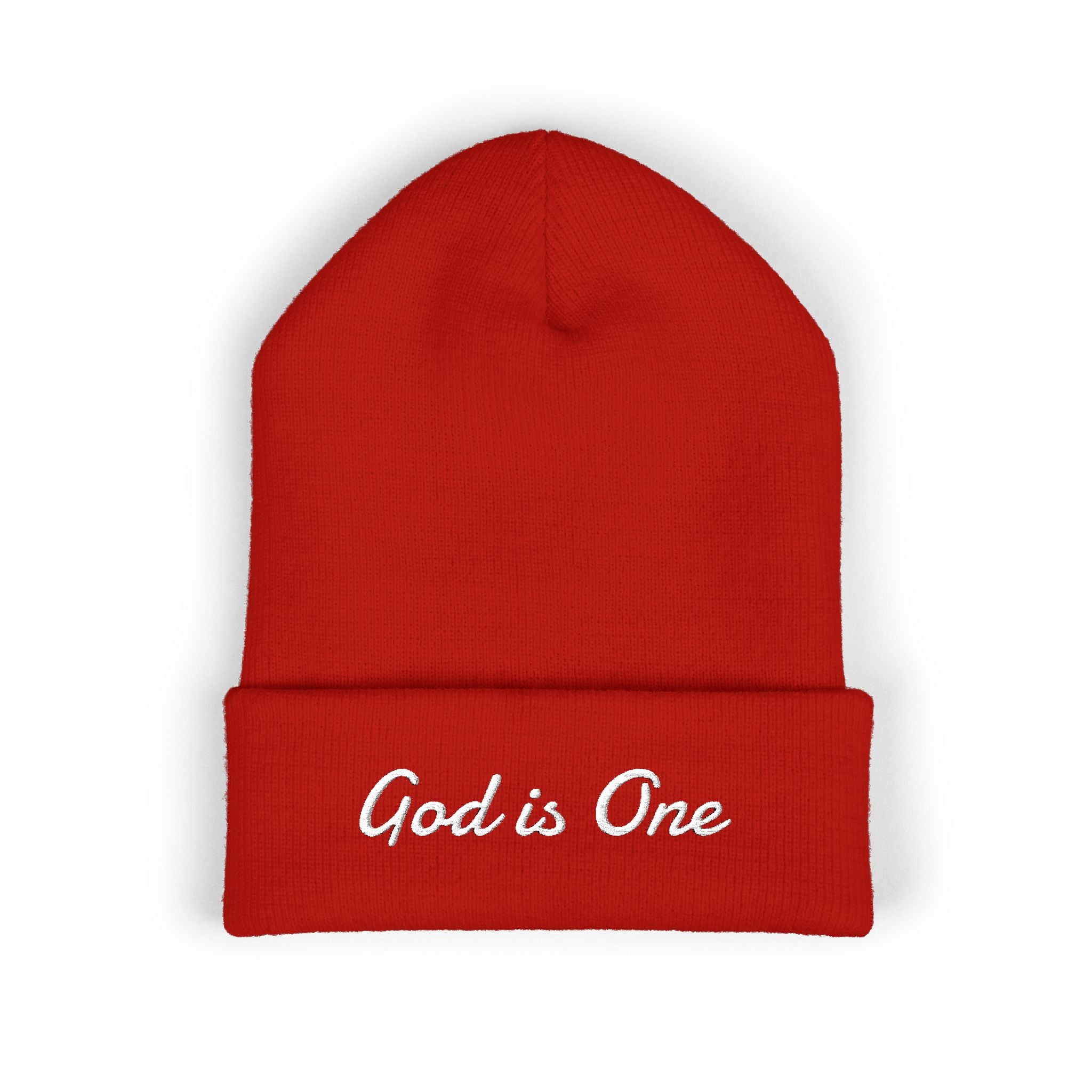 'God Is One' Embroidered Skully