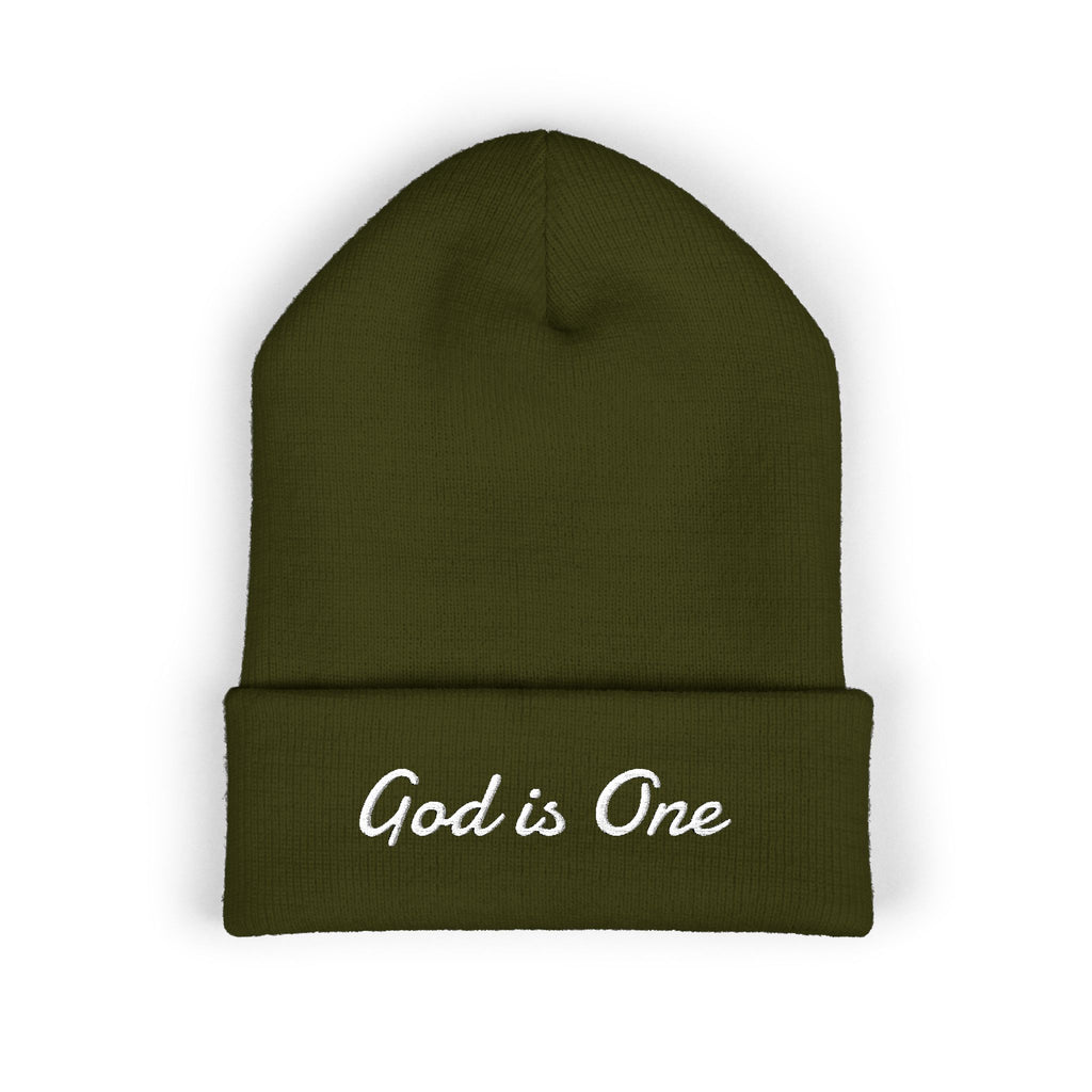 'God Is One' Embroidered Skully