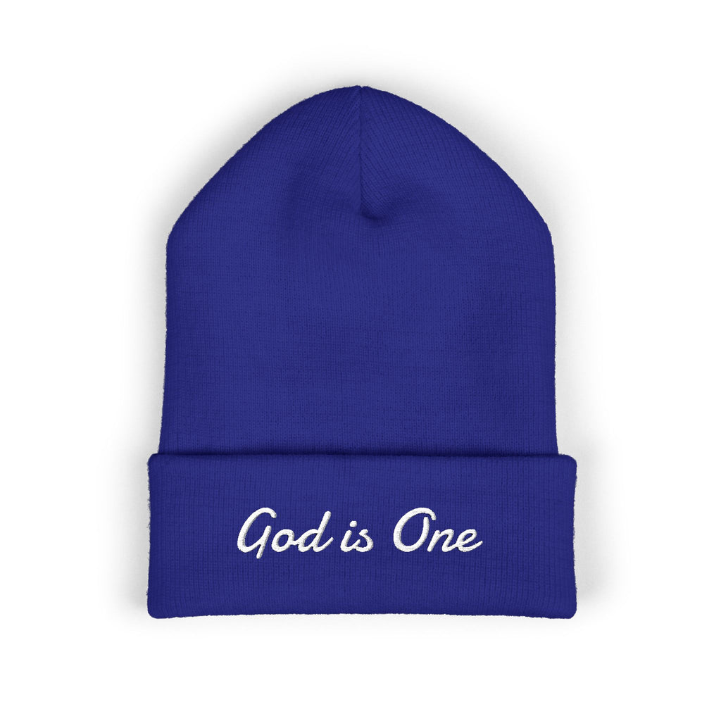 'God Is One' Embroidered Skully