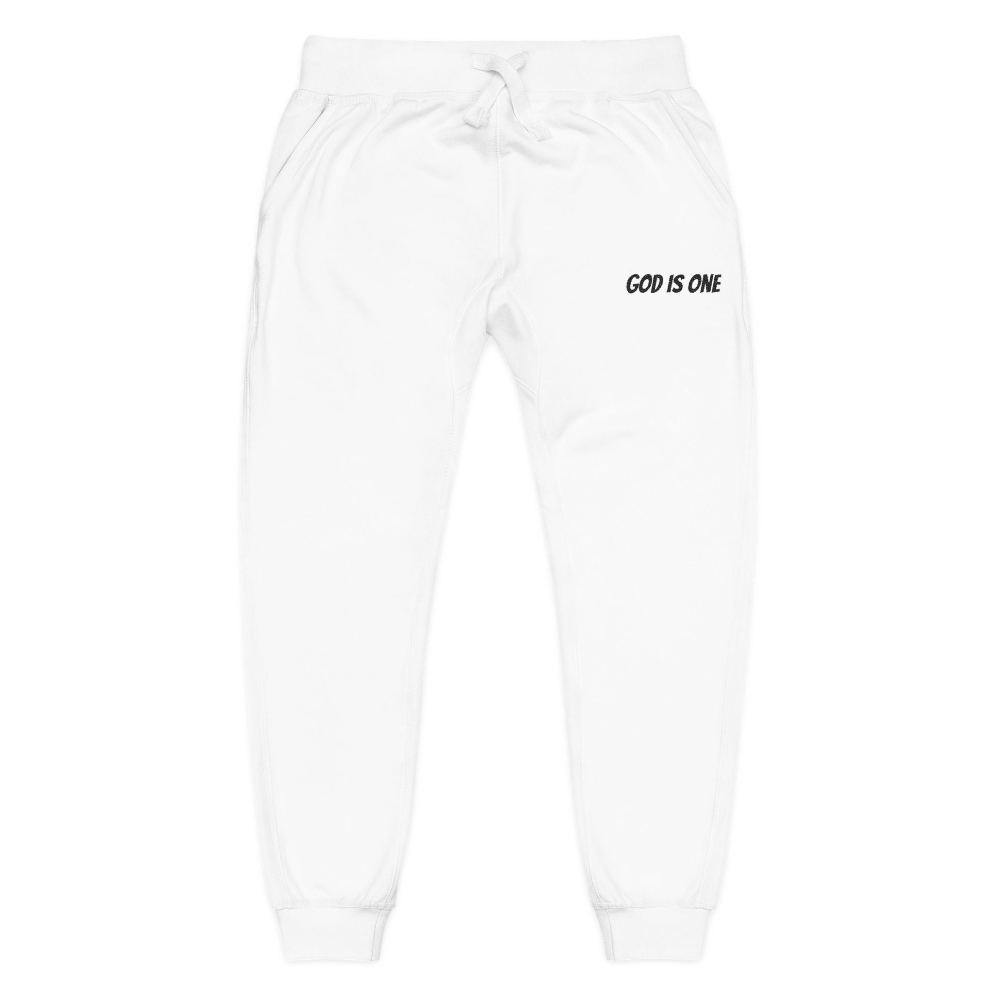 Embroidered 'God Is One' Sweatpants